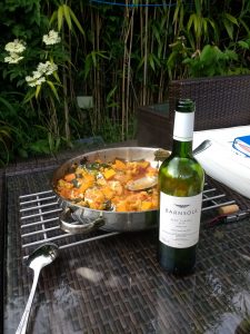 Veggie curry and Barnsole 2014 Kent classic white wine