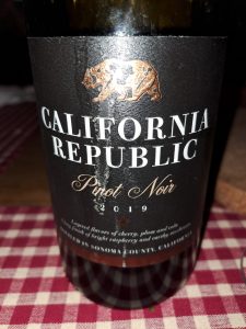 California Republic, Pinot Noir, 2019, California, USA