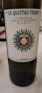 Le Quattro Terre Bianco, Chardonnay, Nebbiolo, 2019, Piemonte, Italy